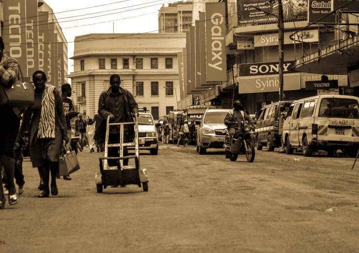 Image result for trolley pusher nairobi street